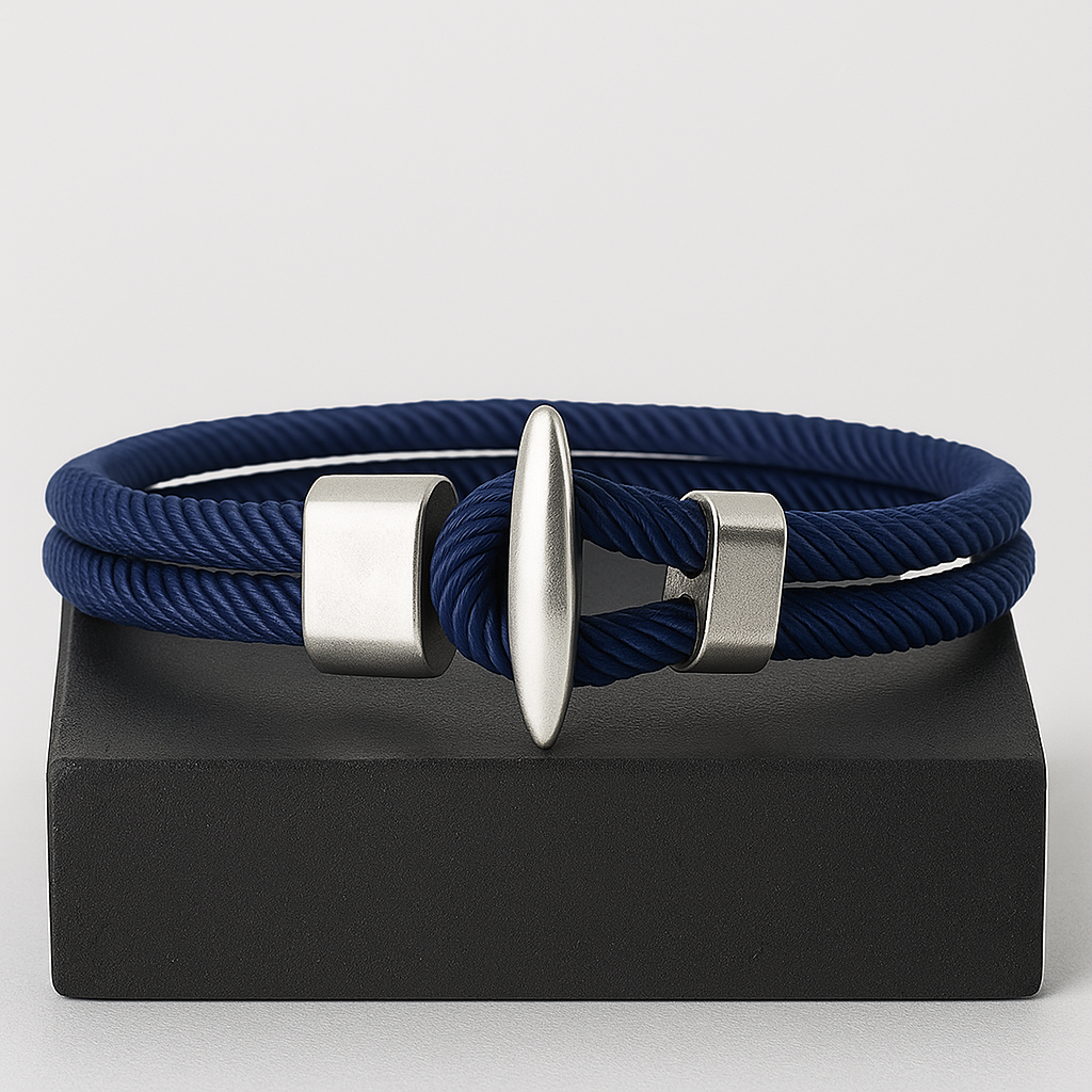 Navy Samson Post Bracelet