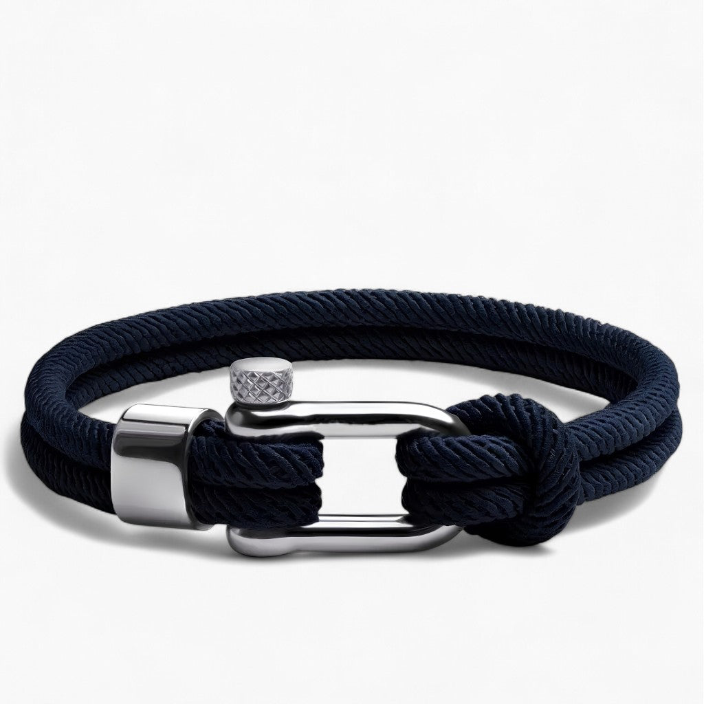 316L Navy Shackle Bracelet