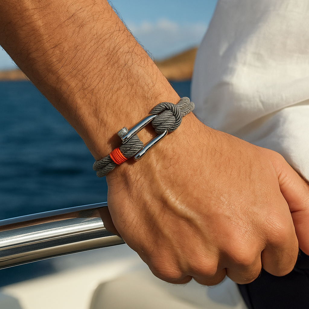 Crimson Grey Bracelet