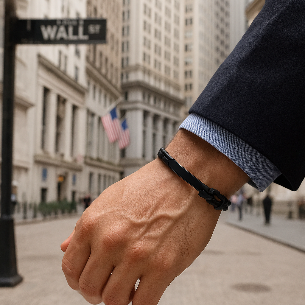 Black Anchorage Bracelet