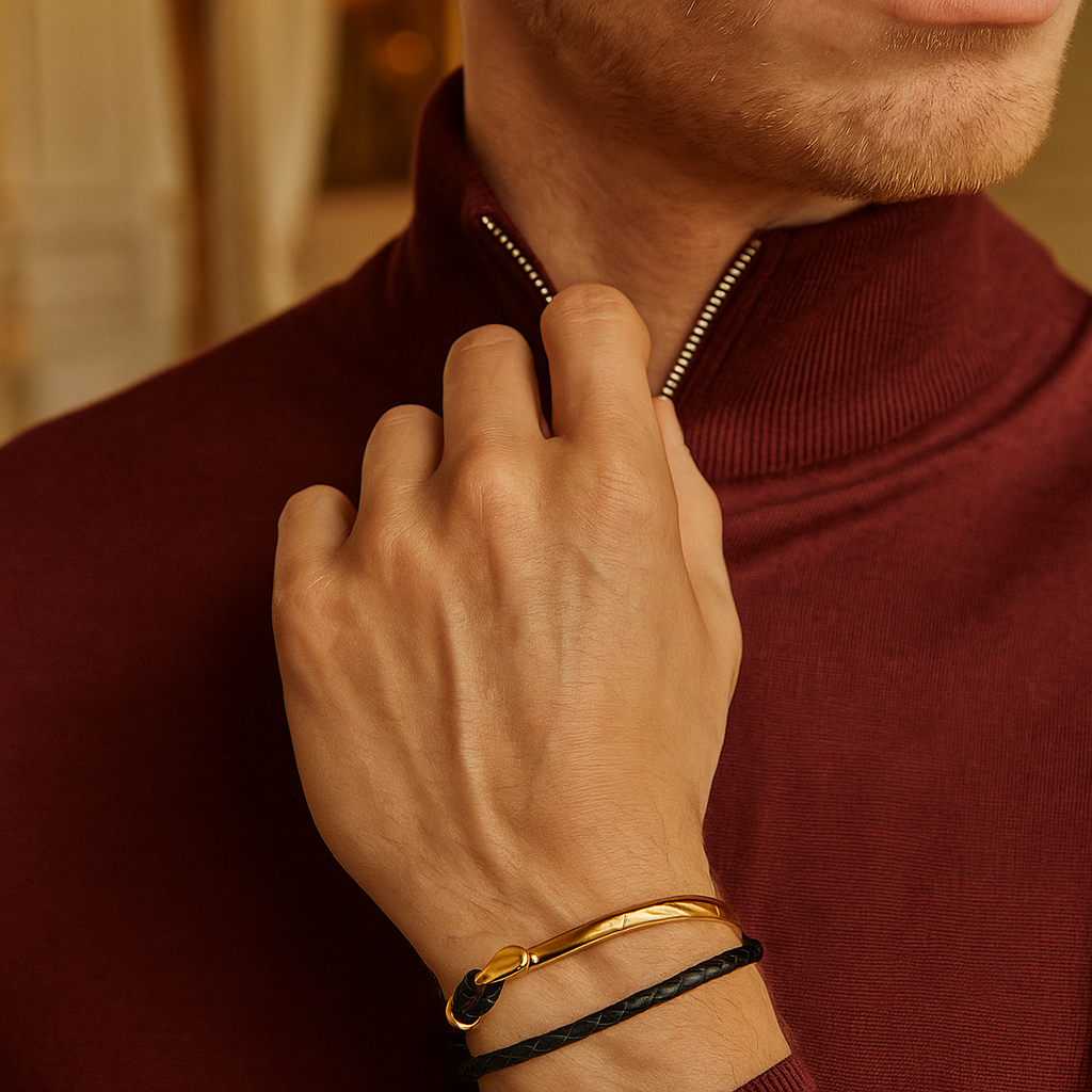 Gold Anchorage Bracelet
