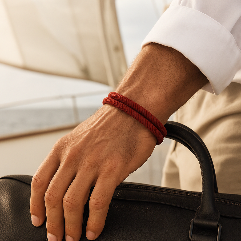 316L Maroon Shackle Bracelet