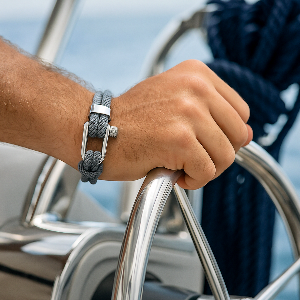 316L Grey Shackle Bracelet