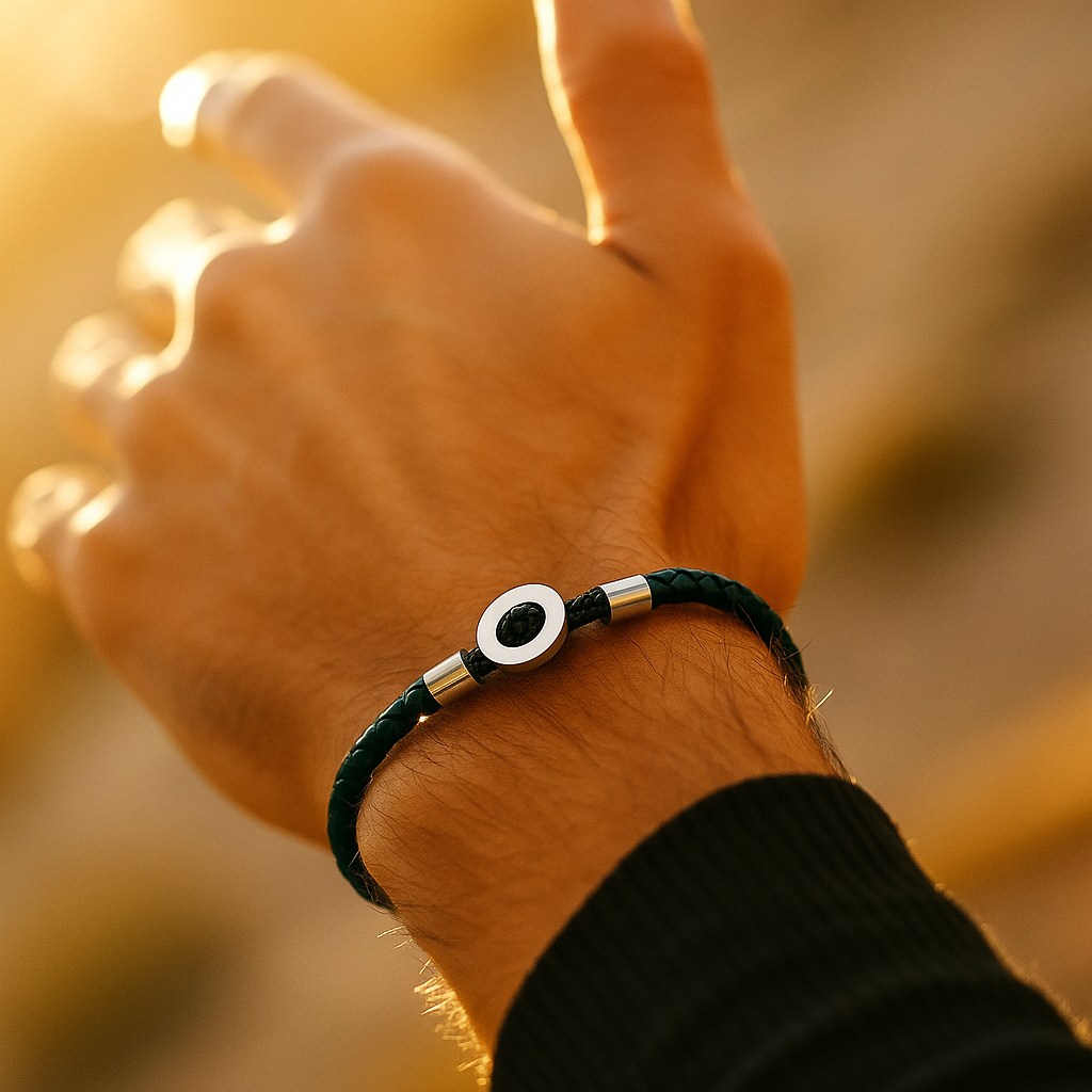 Emerald Bollard Bracelet