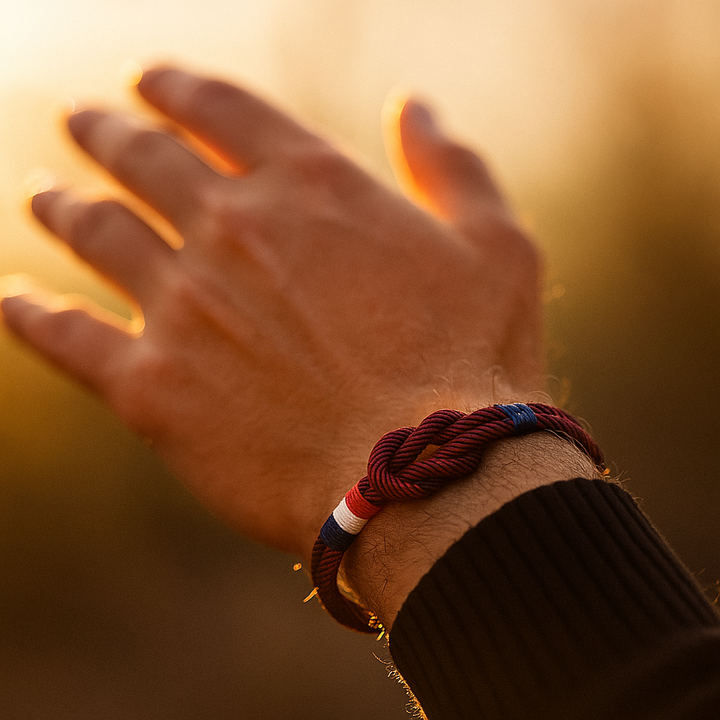 Nautical Maroon Knot
