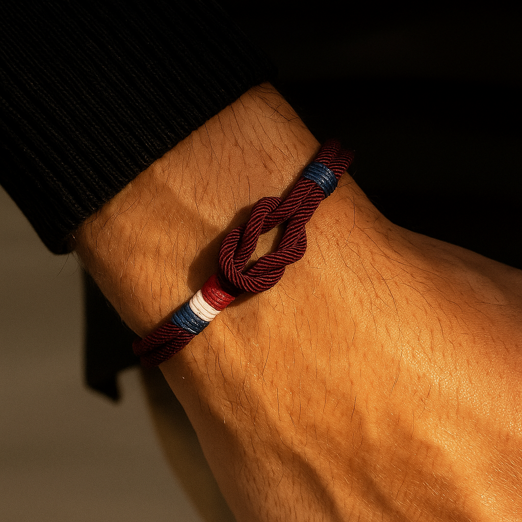 Nautical Maroon Knot