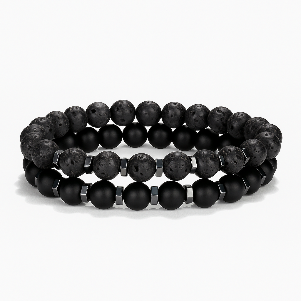 Obsidian Bead Bracelet