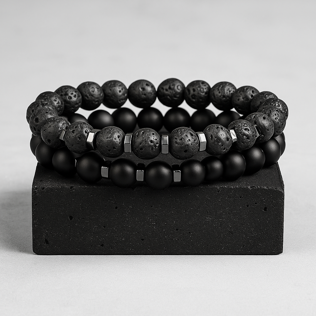 Obsidian Bead Bracelet