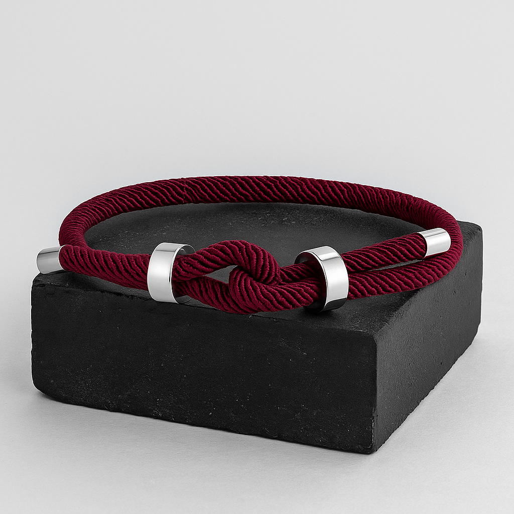 Knotis Maroon Bracelet