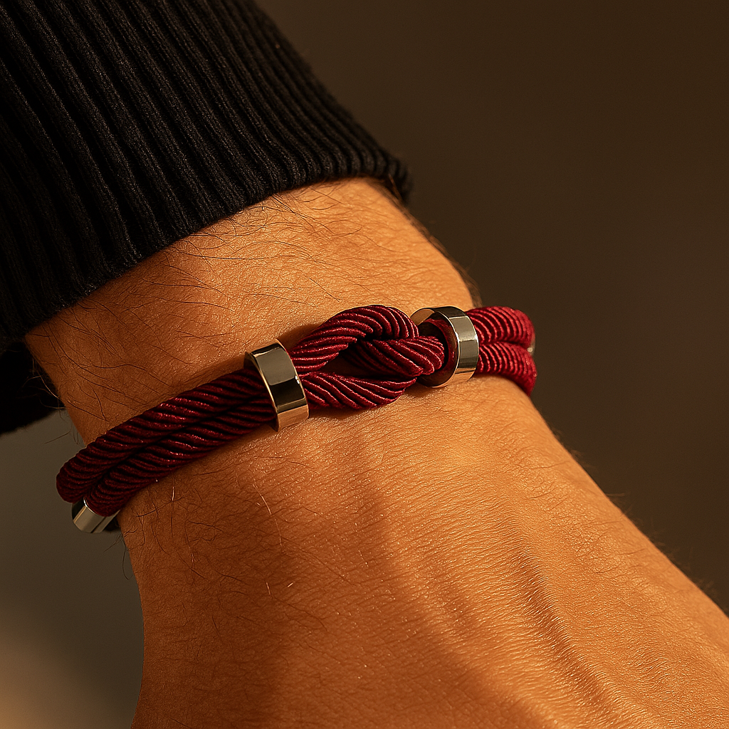 Knotis Maroon Bracelet