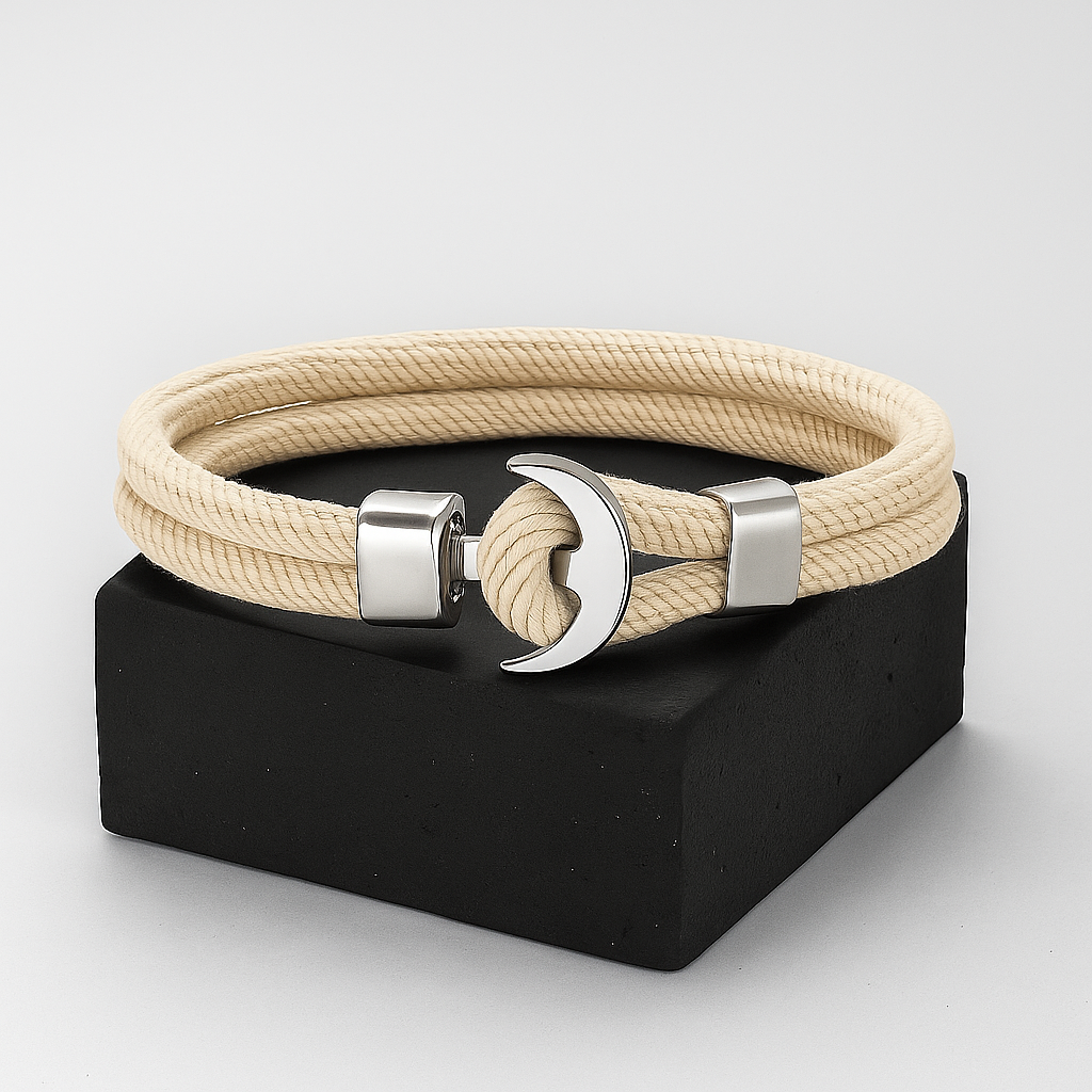 Beige Harbor Hook Bracelet