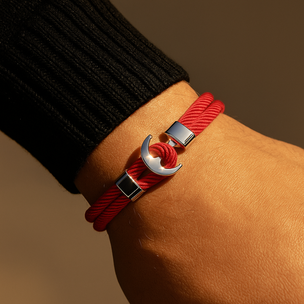 Red Harbor Hook Bracelet