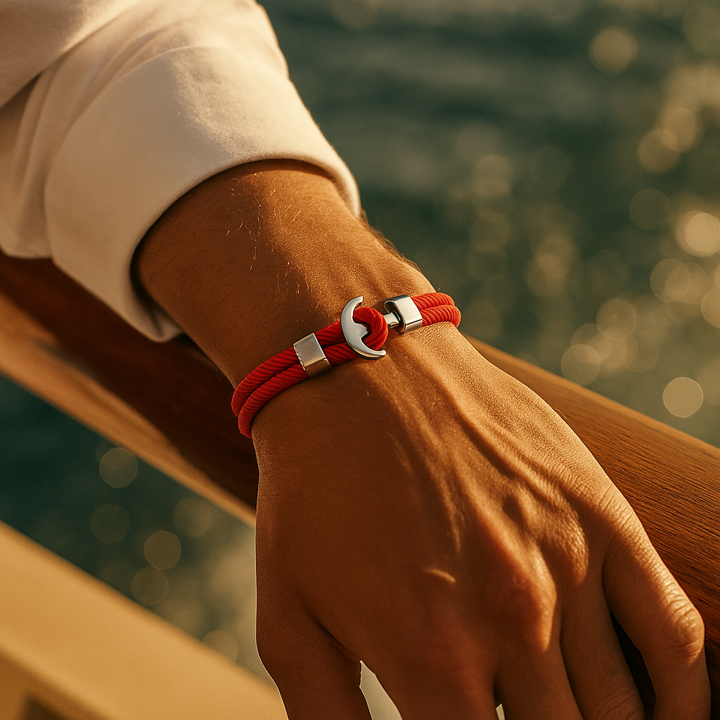 Red Harbor Hook Bracelet