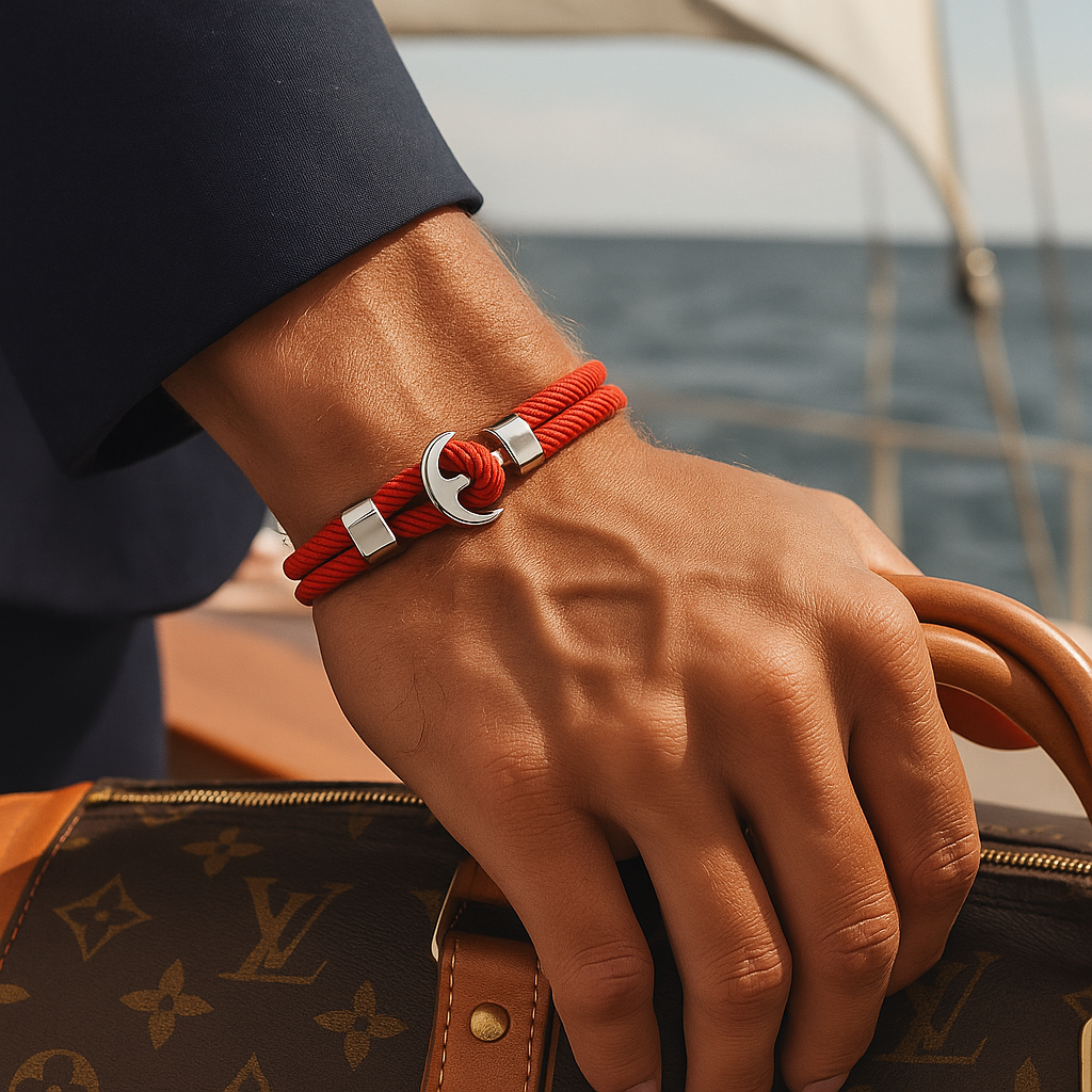 Red Harbor Hook Bracelet