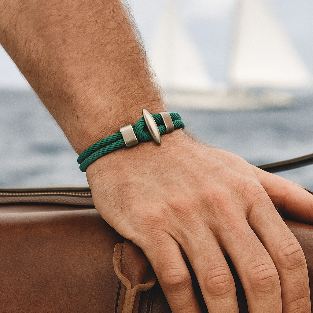 Emerald Samson Post Bracelet