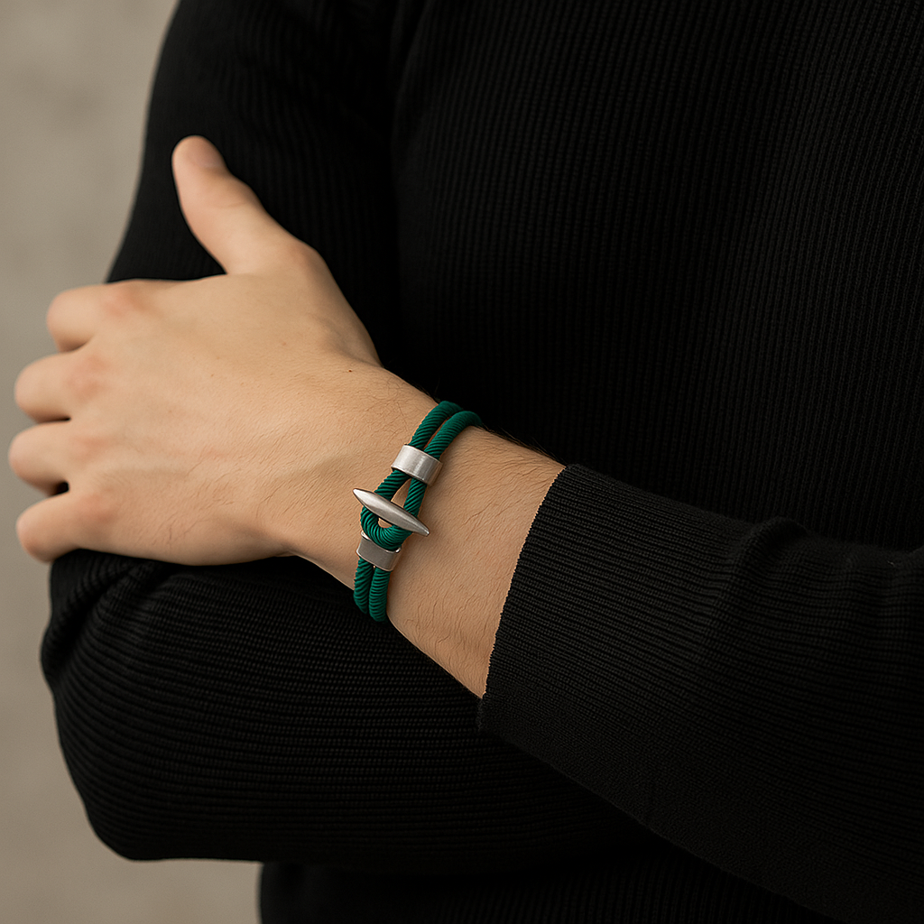 Emerald Samson Post Bracelet