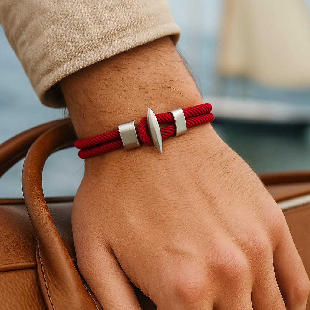 Maroon Samson Post Bracelet