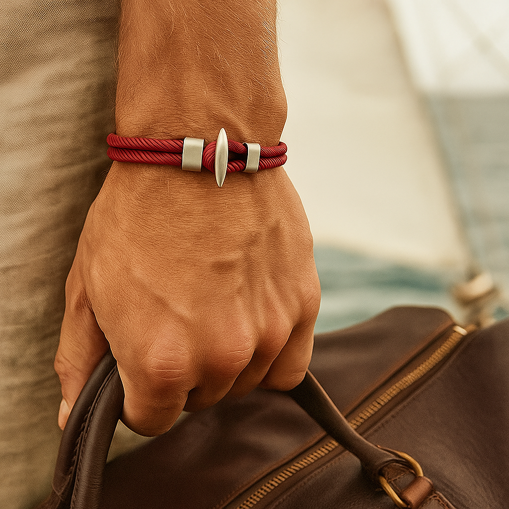 Maroon Samson Post Bracelet