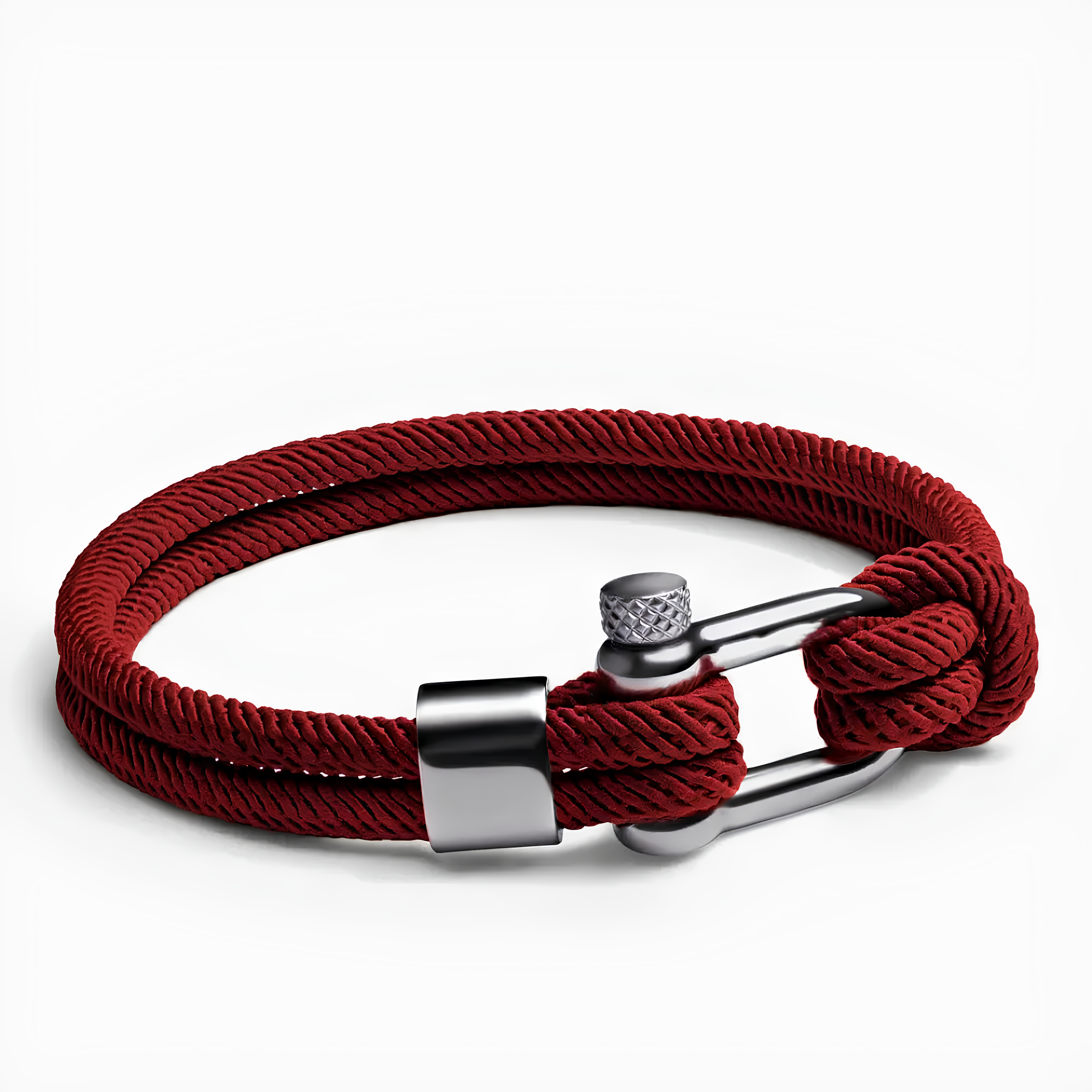 316L Maroon Shackle Bracelet