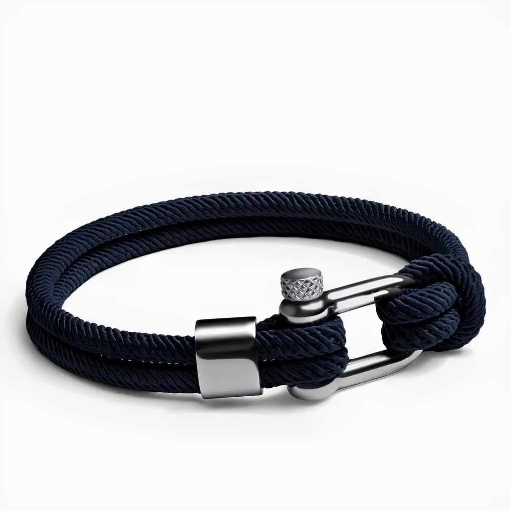 316L Navy Shackle Bracelet