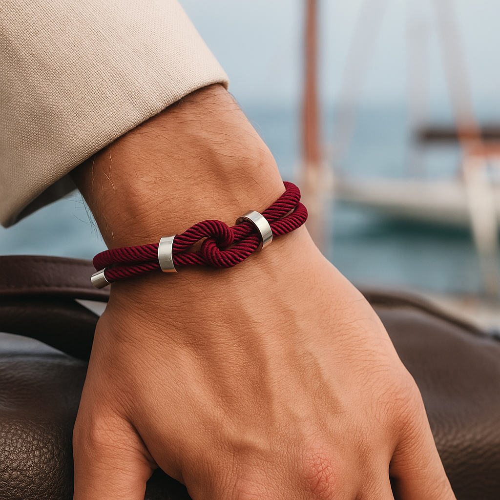Knotis Maroon Bracelet