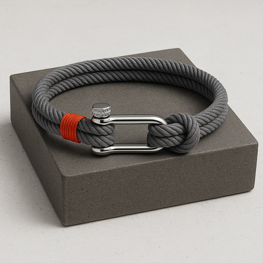 Crimson Grey Bracelet