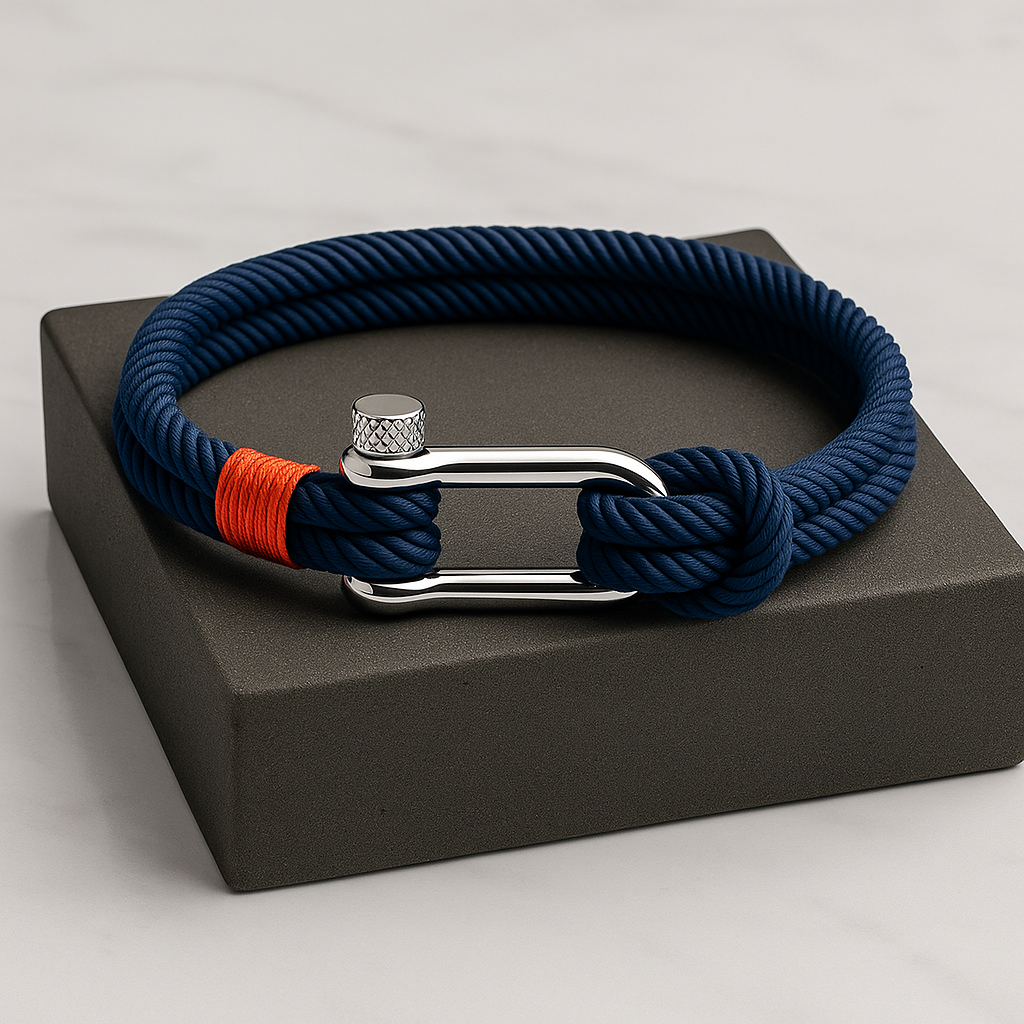 Crimson Navy Bracelet