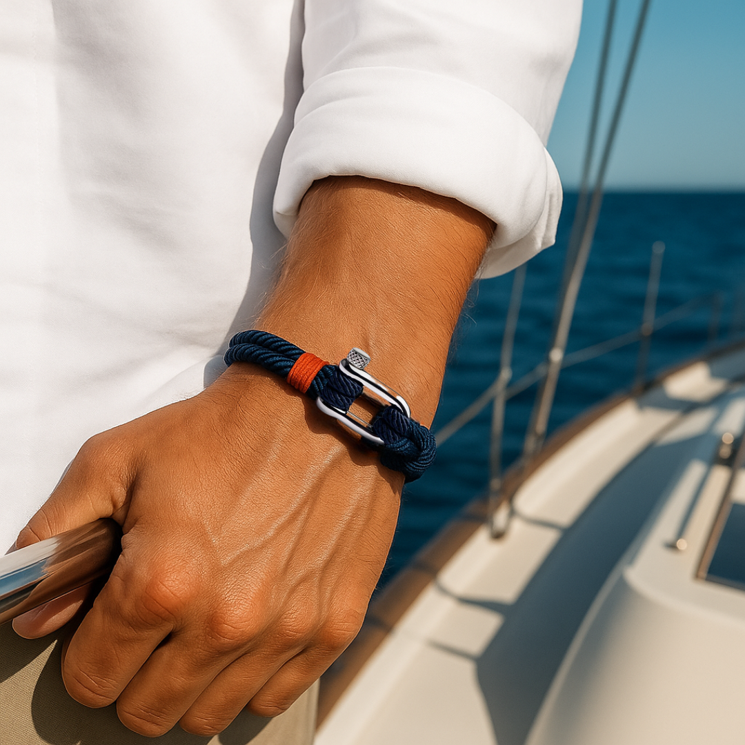 Crimson Navy Bracelet