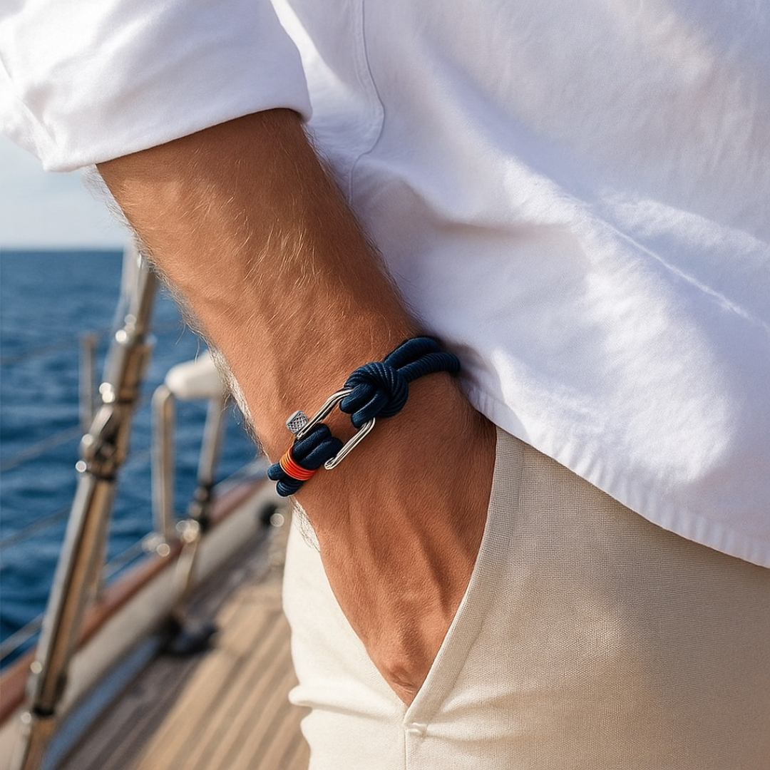 Crimson Navy Bracelet