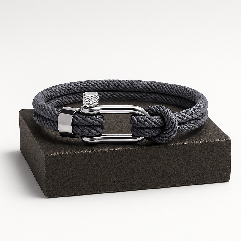 316L Grey Shackle Bracelet