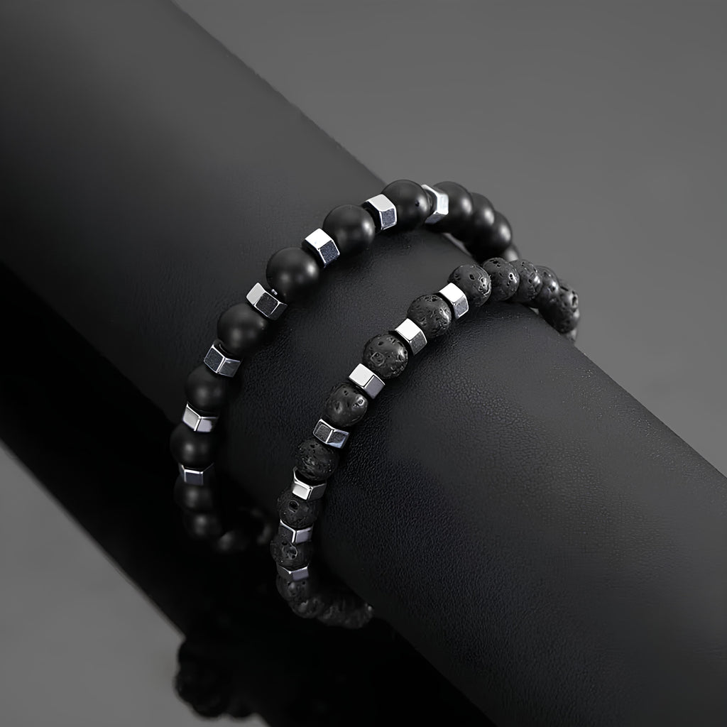 Obsidian Bead Bracelet