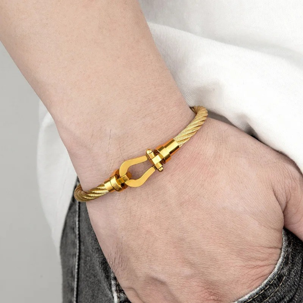 Atlas Gold Bracelet
