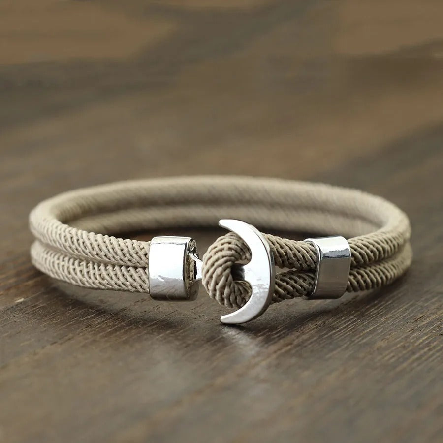 Beige Harbor Hook Bracelet